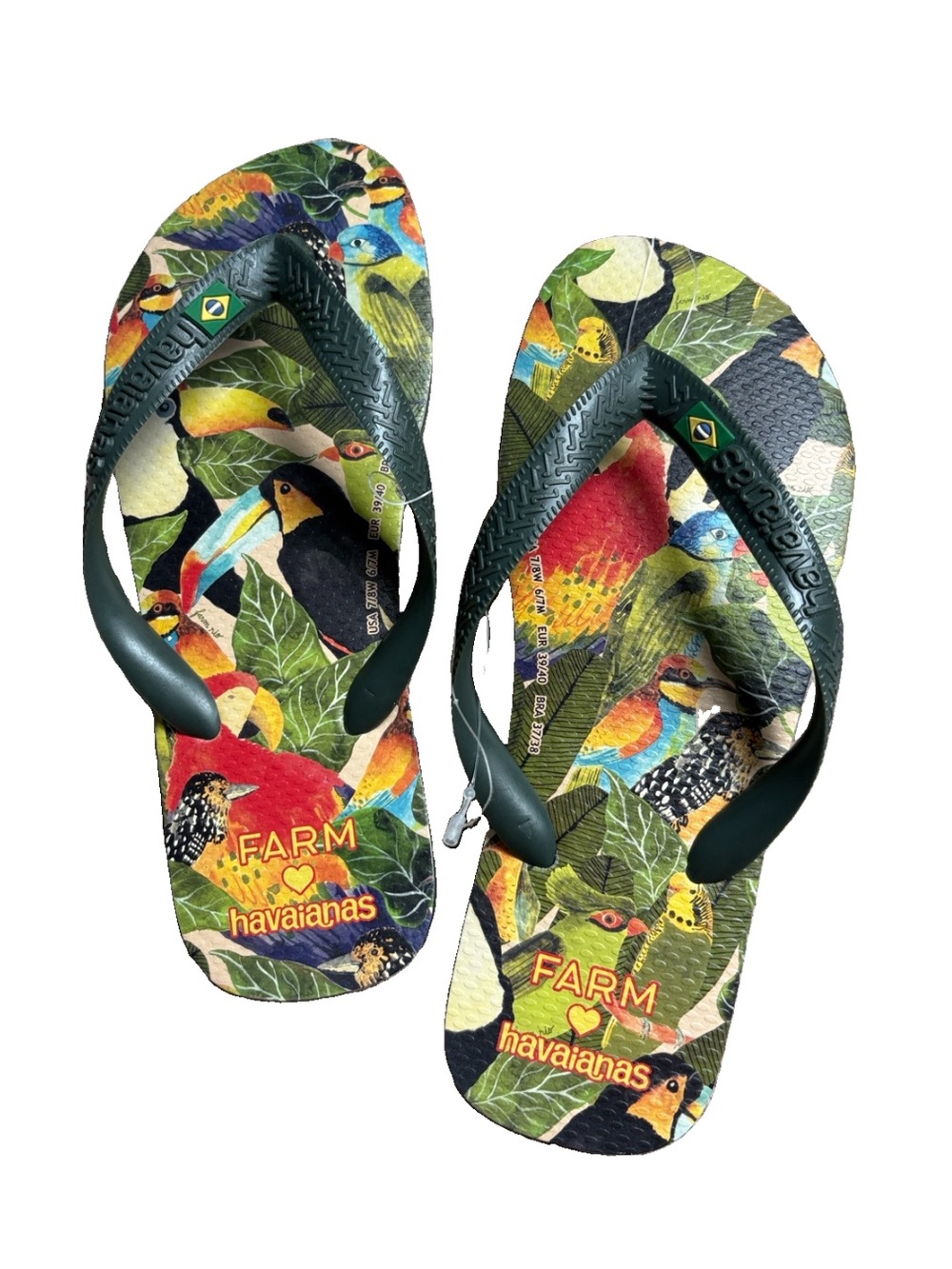 Havaiana's Farm Rio flip flops